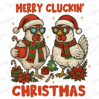 Merry Cluckin Christmas Chickens