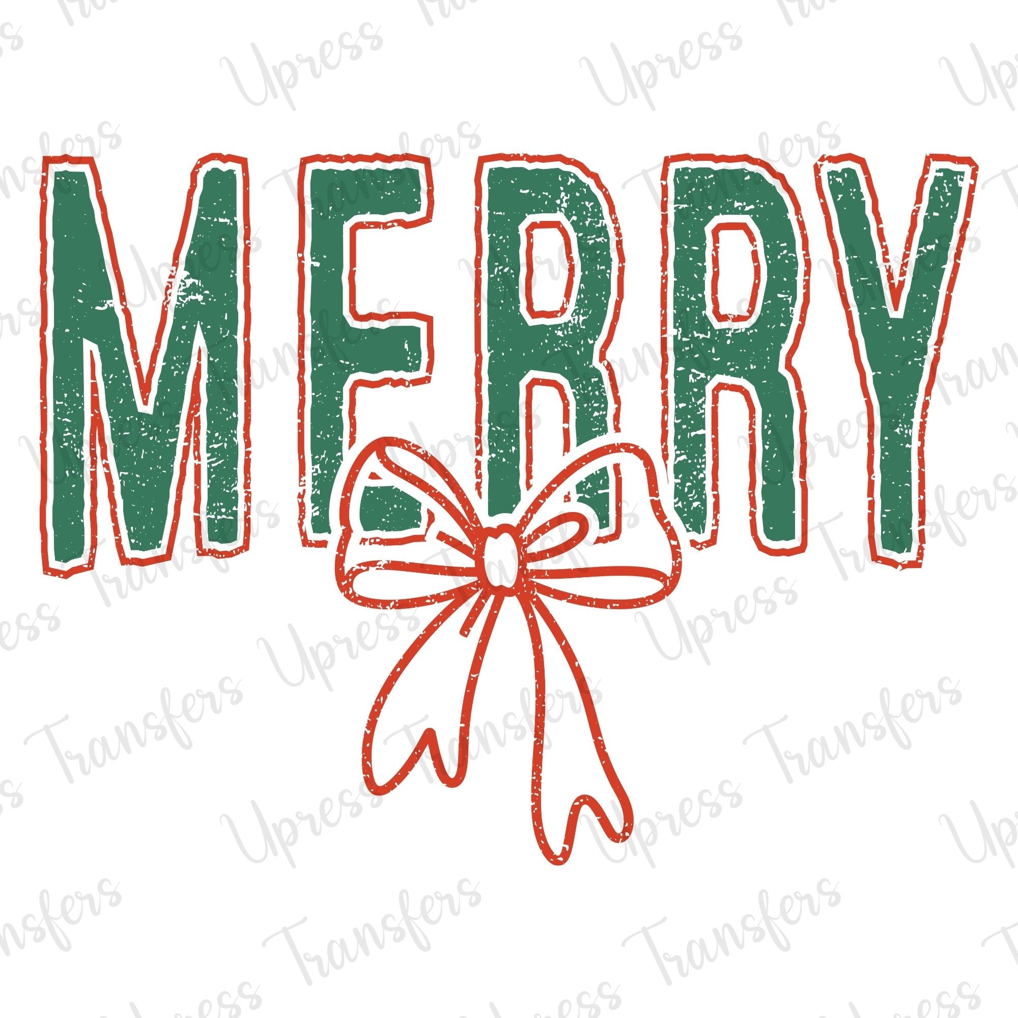 Merry Distressed Bow