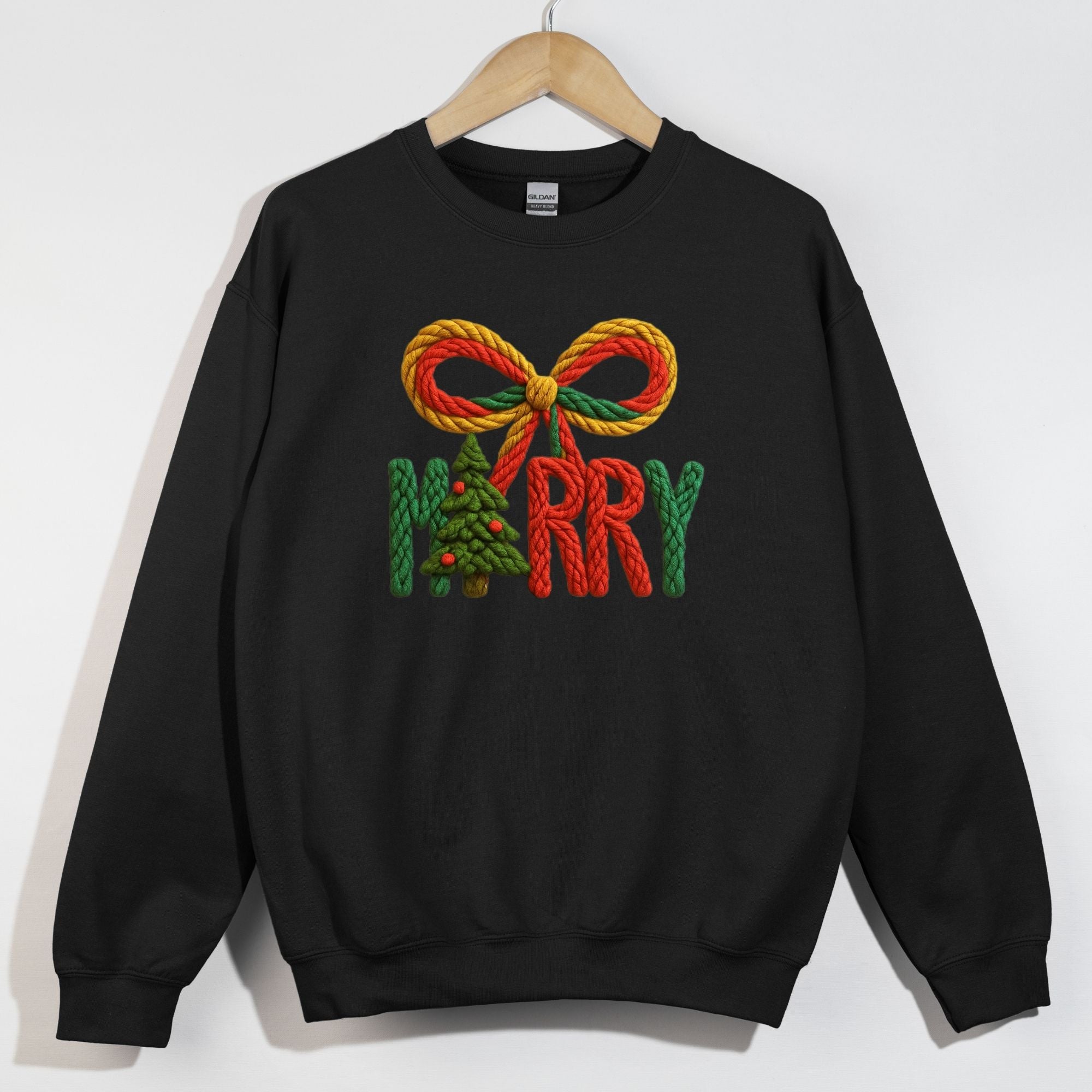 Merry Faux Yarn Bow