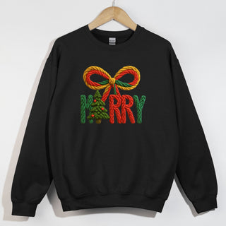 Merry Faux Yarn Bow