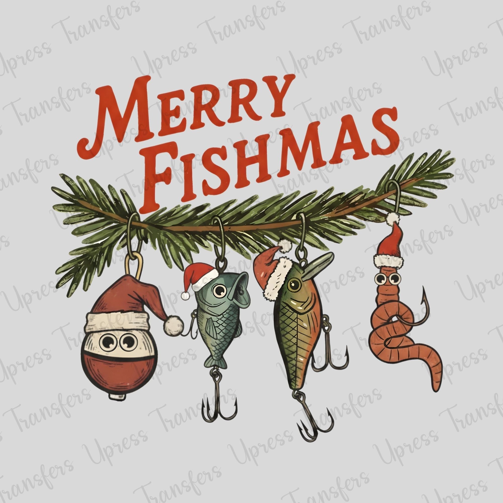 Merry Fishmas Fishing Lures