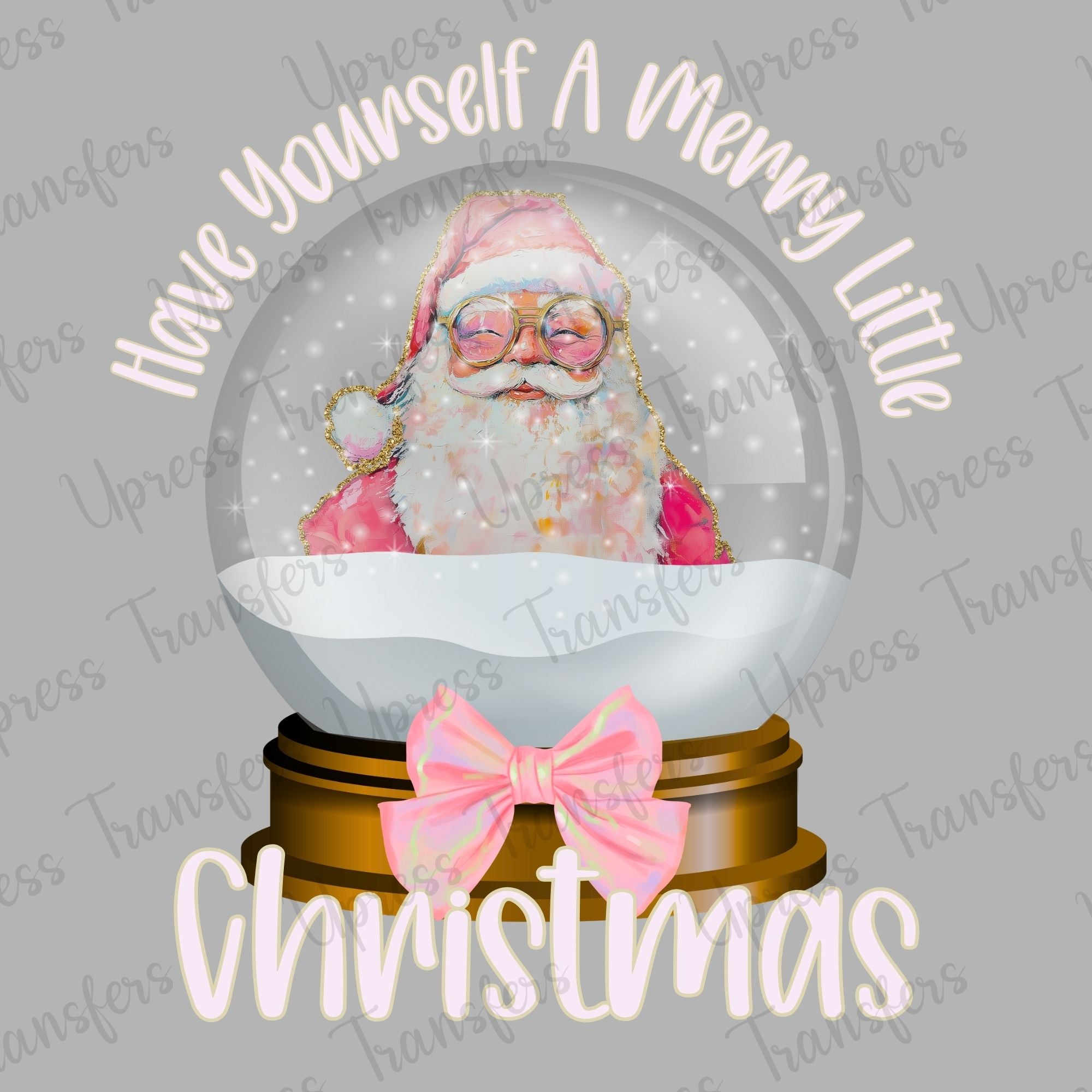 Merry Little Christmas Santa Globe