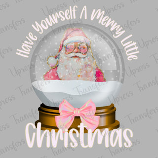 Merry Little Christmas Santa Globe