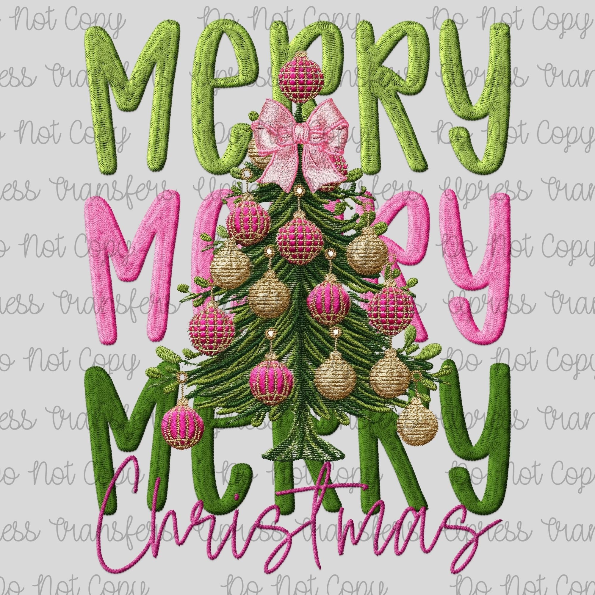 Merry Merry Merry Embossed