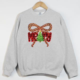 Merry Plaid Cheetah Bow