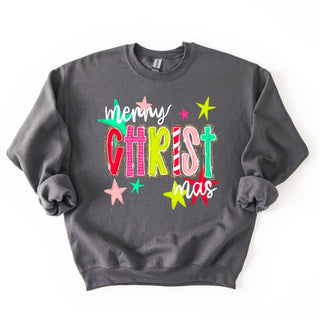 Merry White Christmas Stars