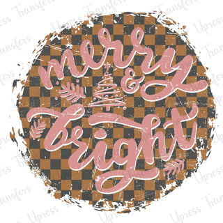 Merry and Bright Brown Checkered