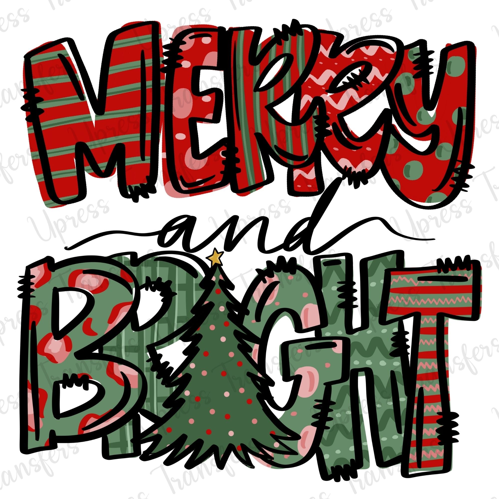 Merry and Bright Christmas Vibrant