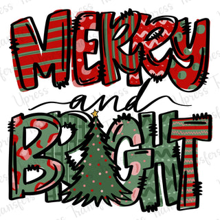 Merry and Bright Christmas Vibrant
