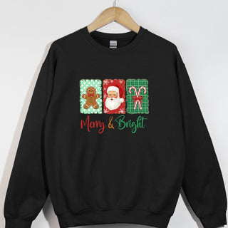 Merry and Bright Gingerbread Santa Candy canes
