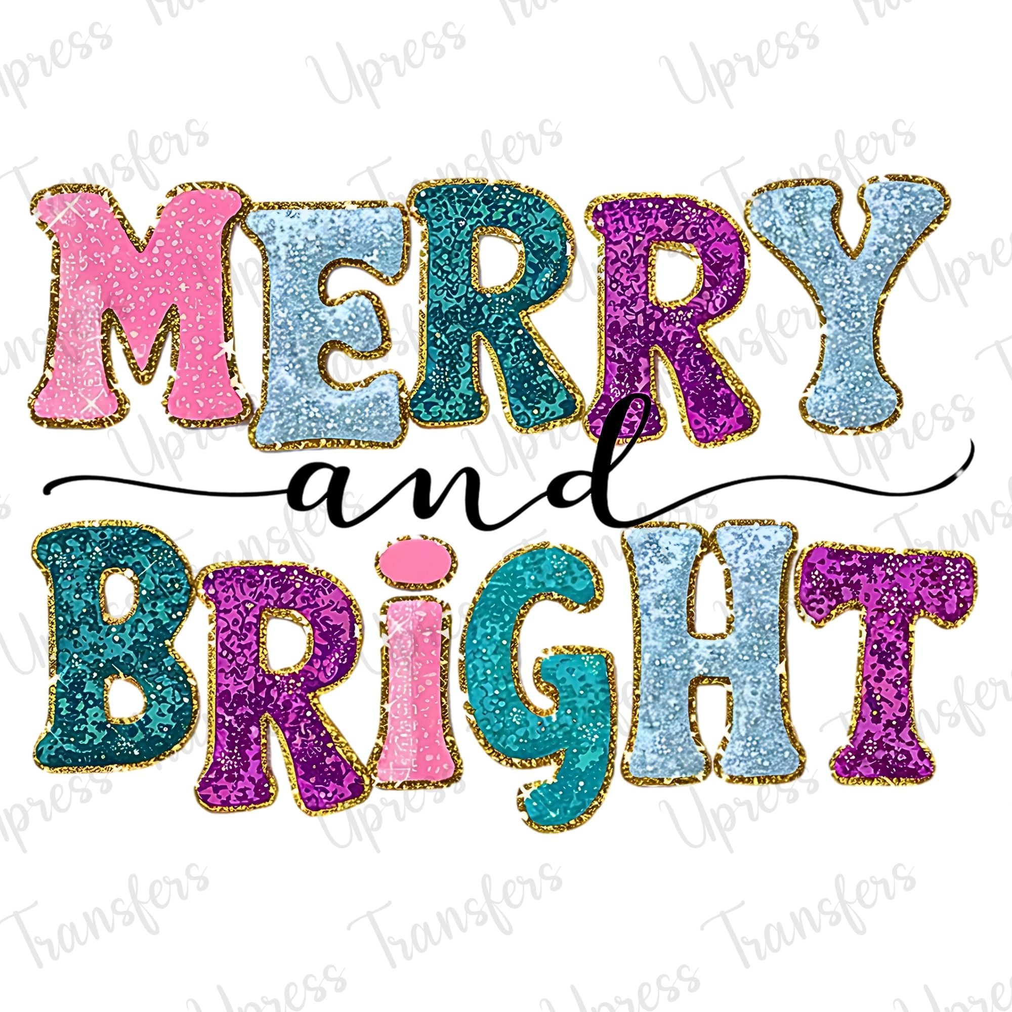 Merry and Bright Glitter Trendy