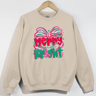 Merry and Bright Pink Green and Red