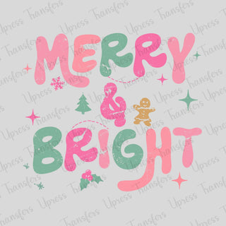Merry and Bright Preppy Distressed