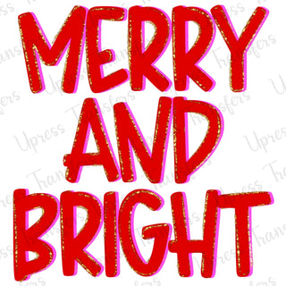 Merry and Bright Red and Pink
