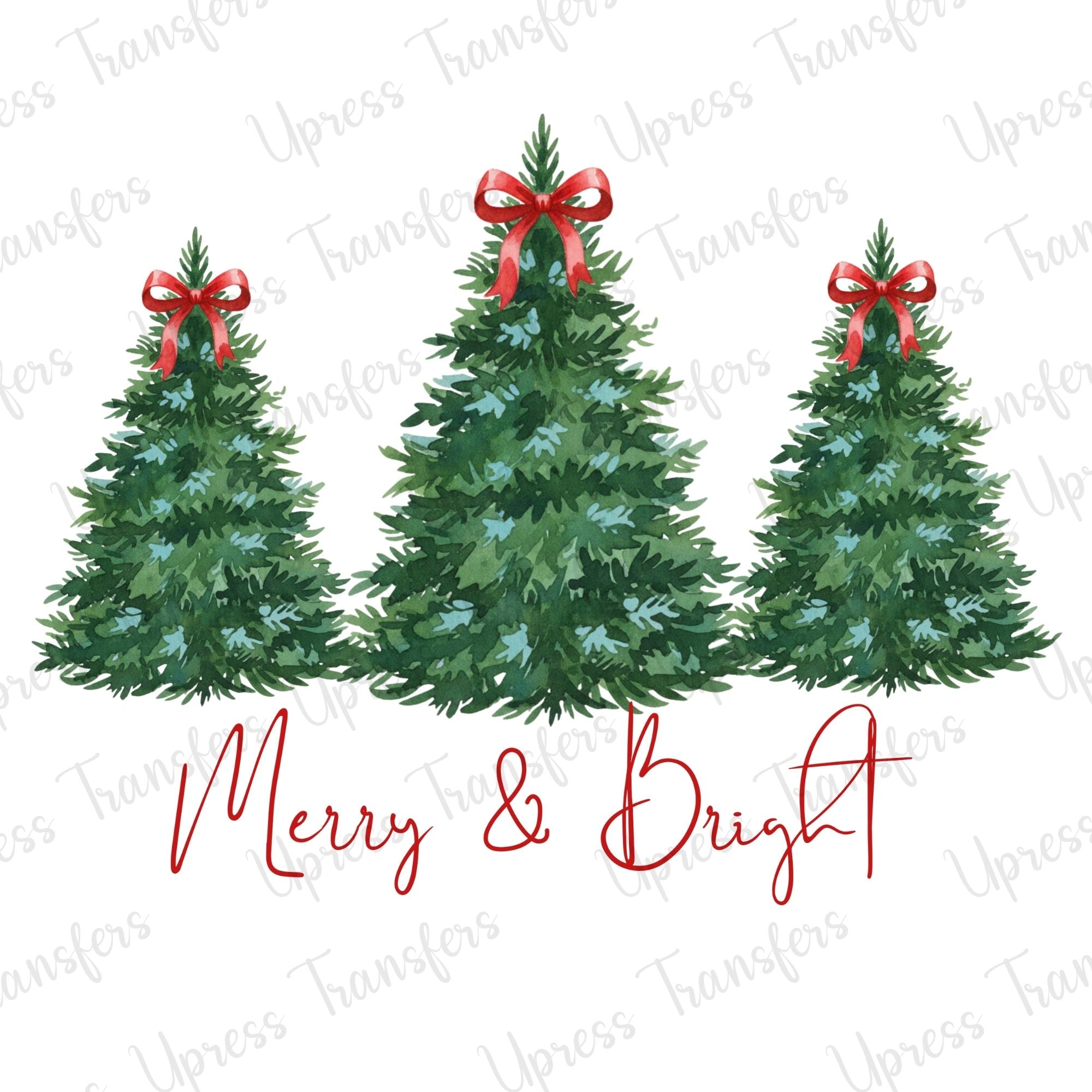 Merry and Bright Simple Tree Trio
