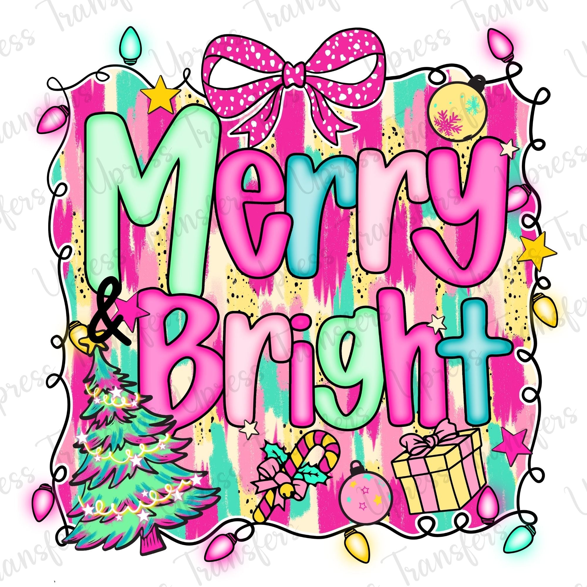 Merry and Bright Soft Pastel Neon