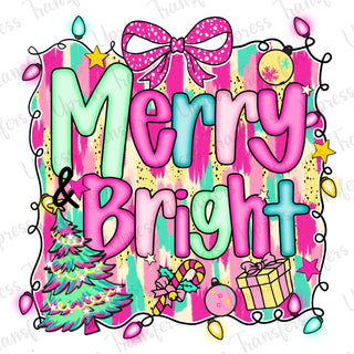 Merry and Bright Soft Pastel Neon