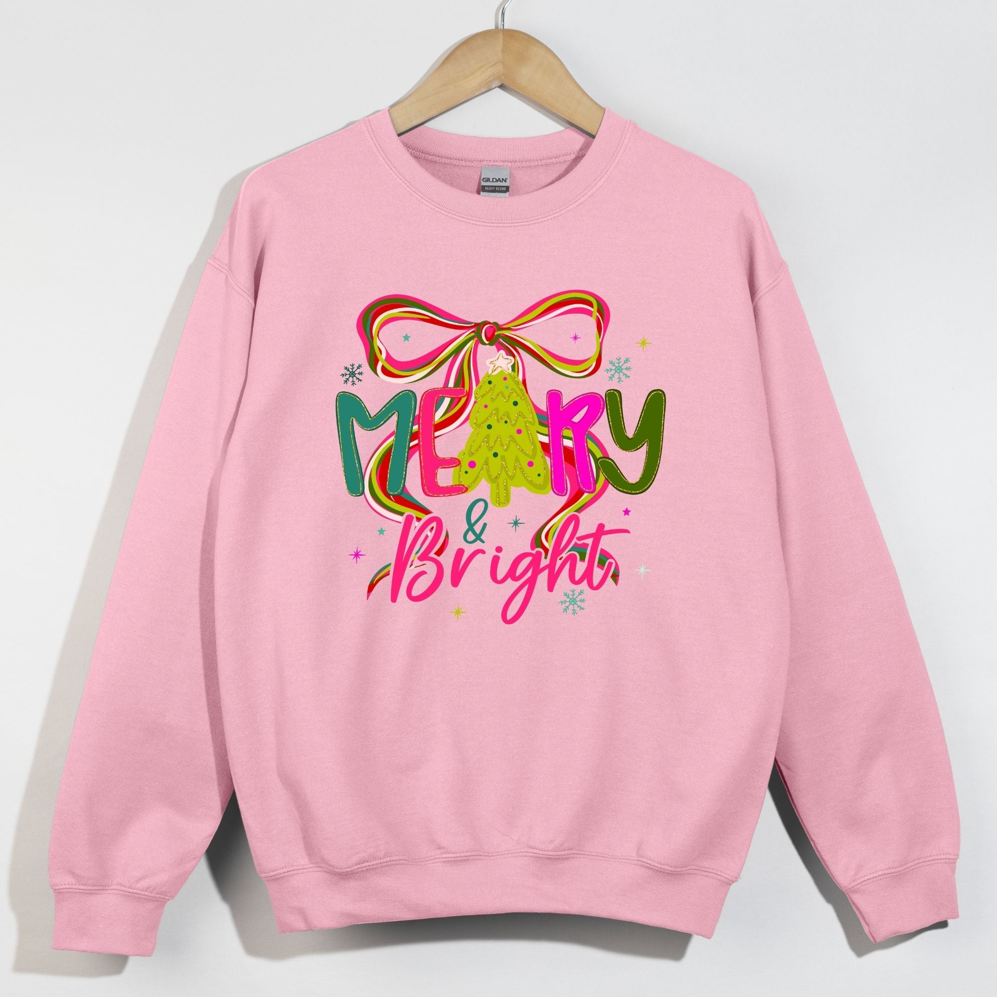 Merry and Bright Trendy Preppy Bow