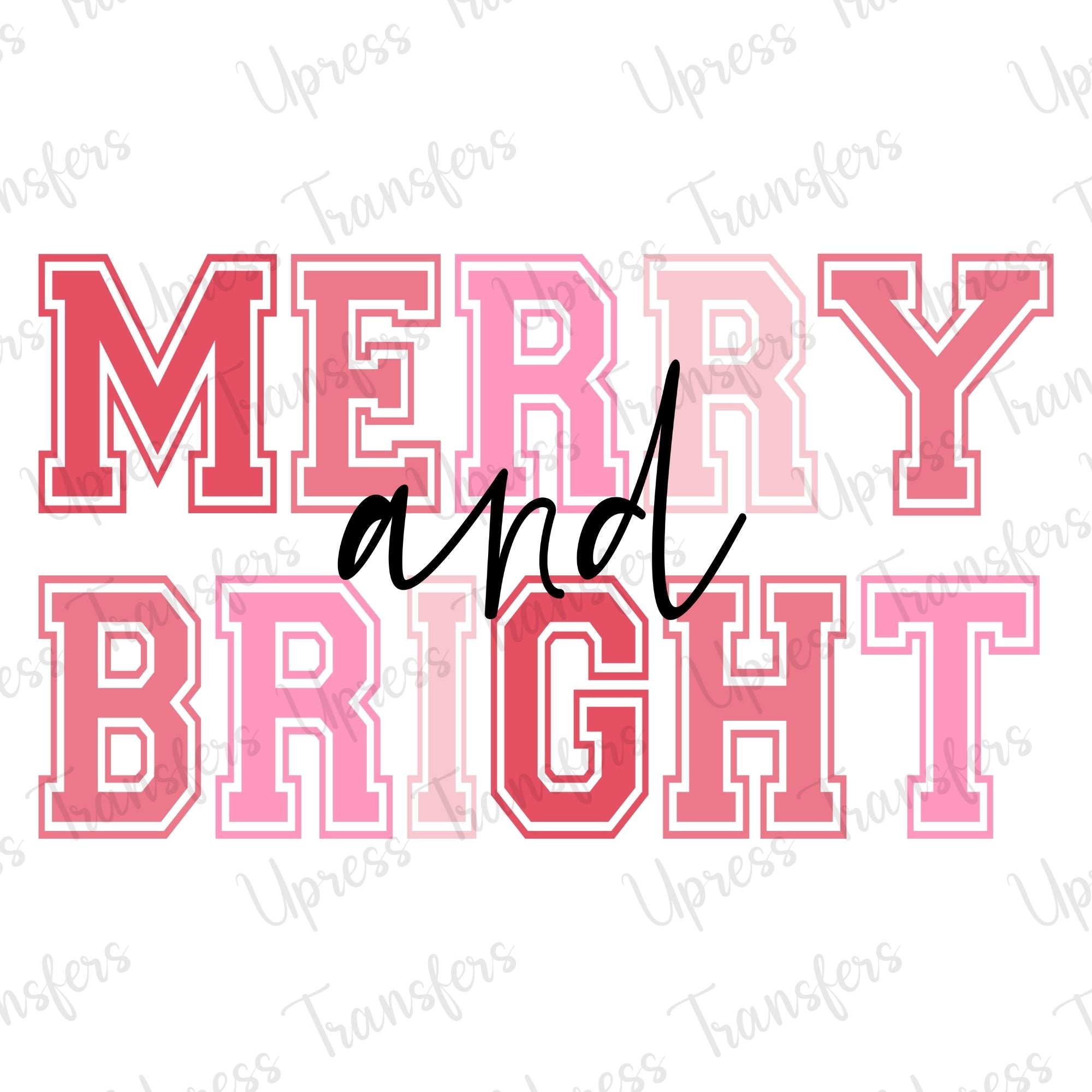 Merry and Bright Varsity Pinks