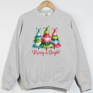 Merry and bright Soft Colored Trees Trio