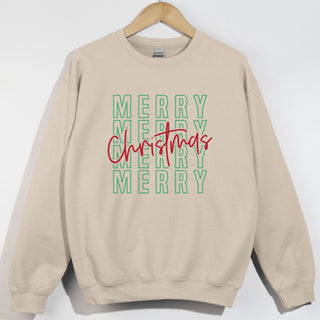 Merry x 4 Green Christmas