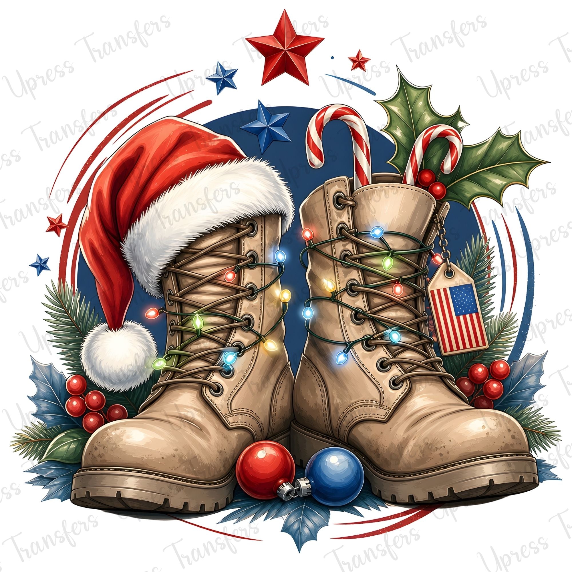 Military Christmas Boots
