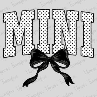 Mini Black Polka Dot Bow