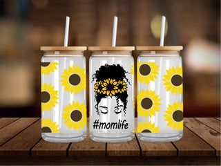 Mom Life Sunflowers 16 Oz Wrap