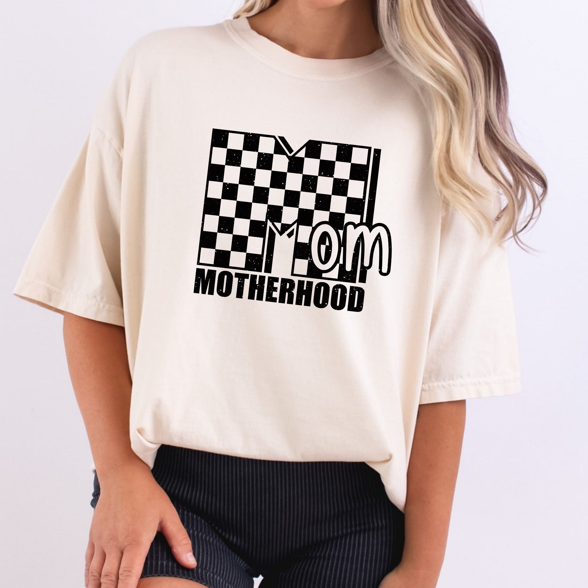 Mom Motherhood Checkered
