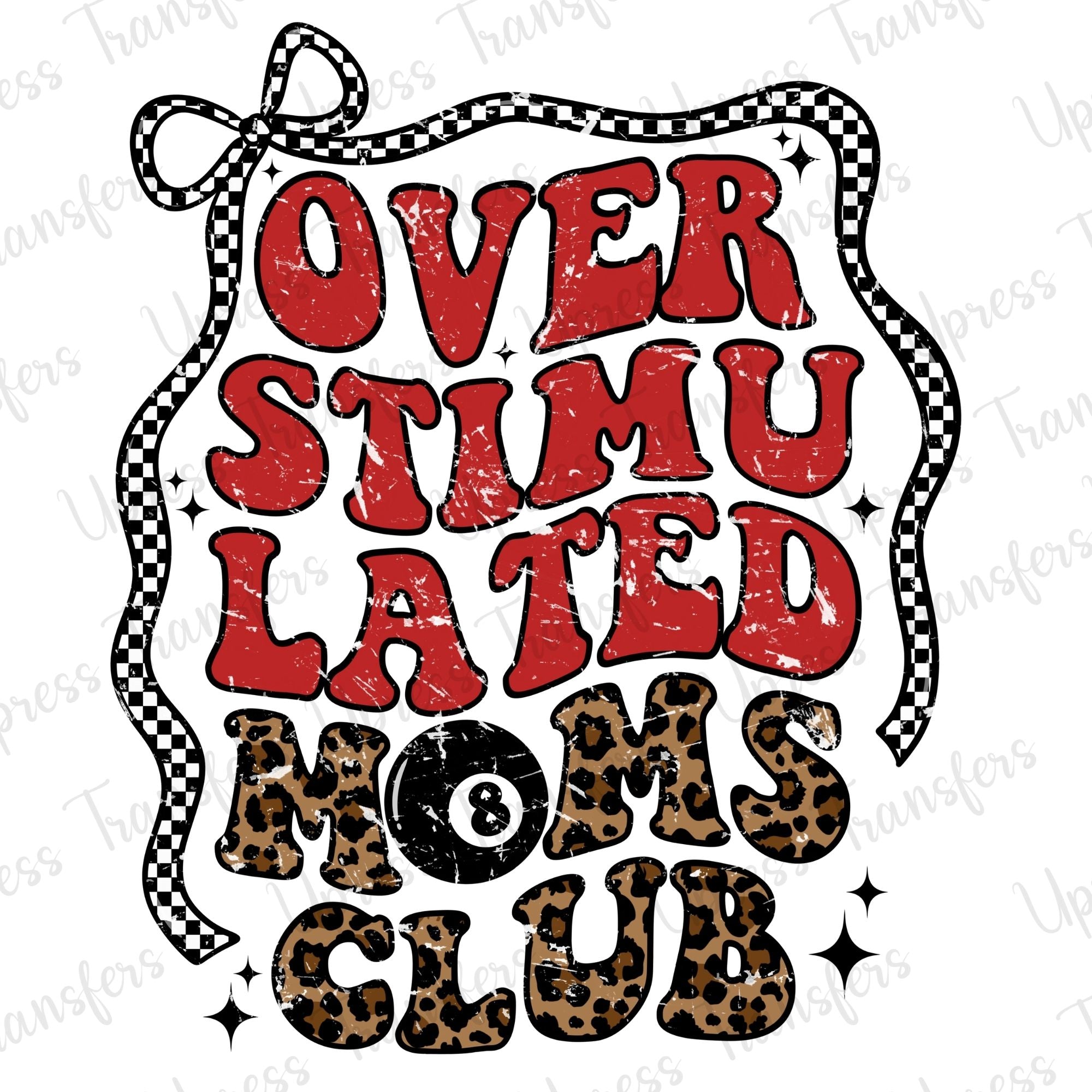 Moms Club Checkered Cheetah