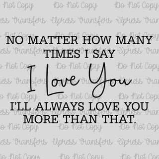 More Than That