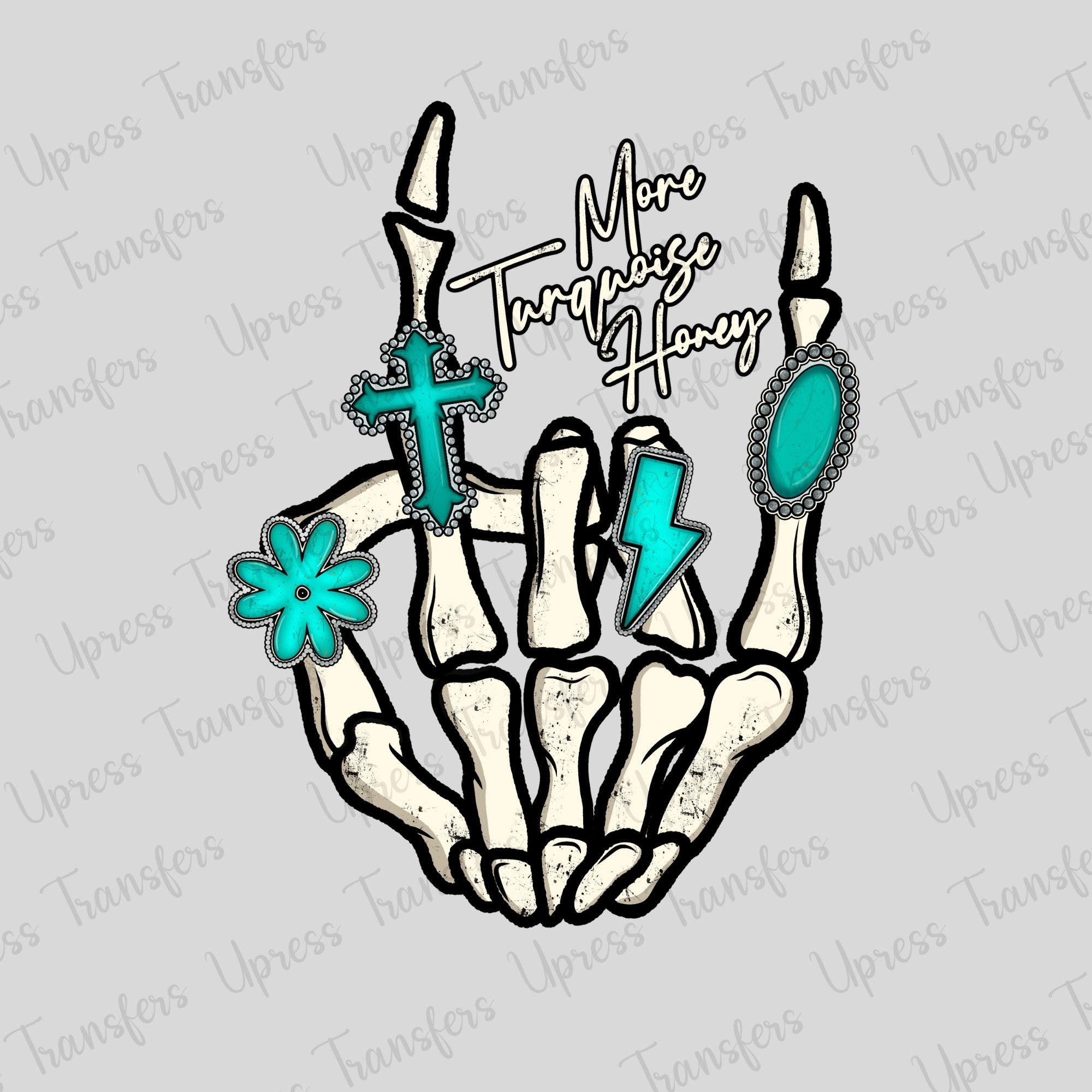 More Turquoise Honey Skelton Hand