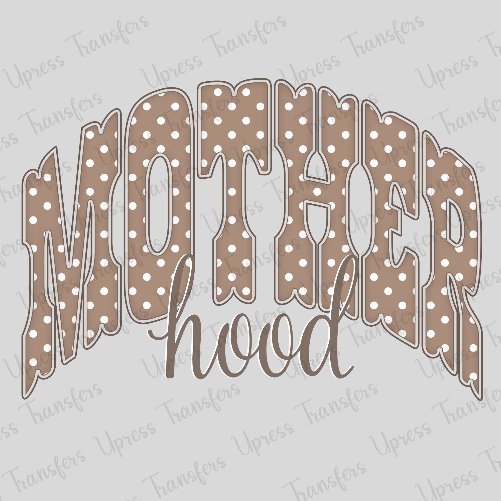 Mother Hood White Pokadot