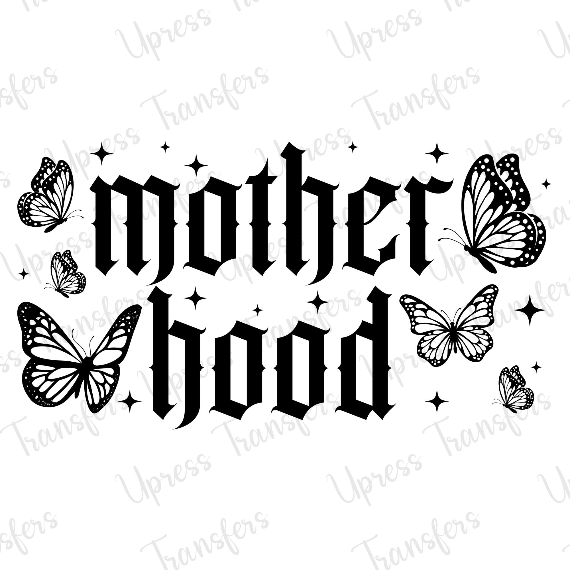 Motherhood Butterflies Black