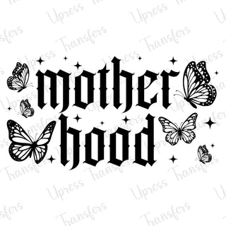 Motherhood Butterflies Black