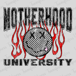 Motherhood University Checkered Smile Flames