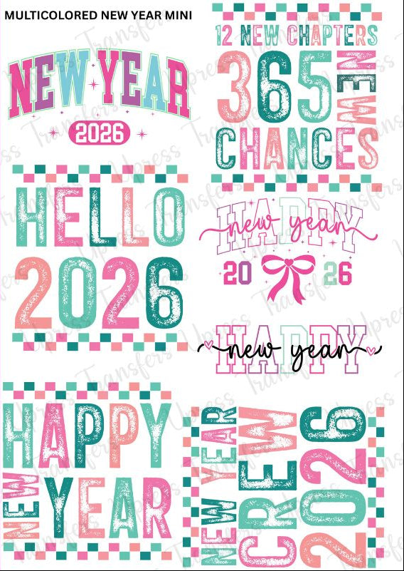 Multicolored New Year Mini