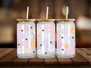 Multicolored Skulls and Stars 16 Oz Wrap