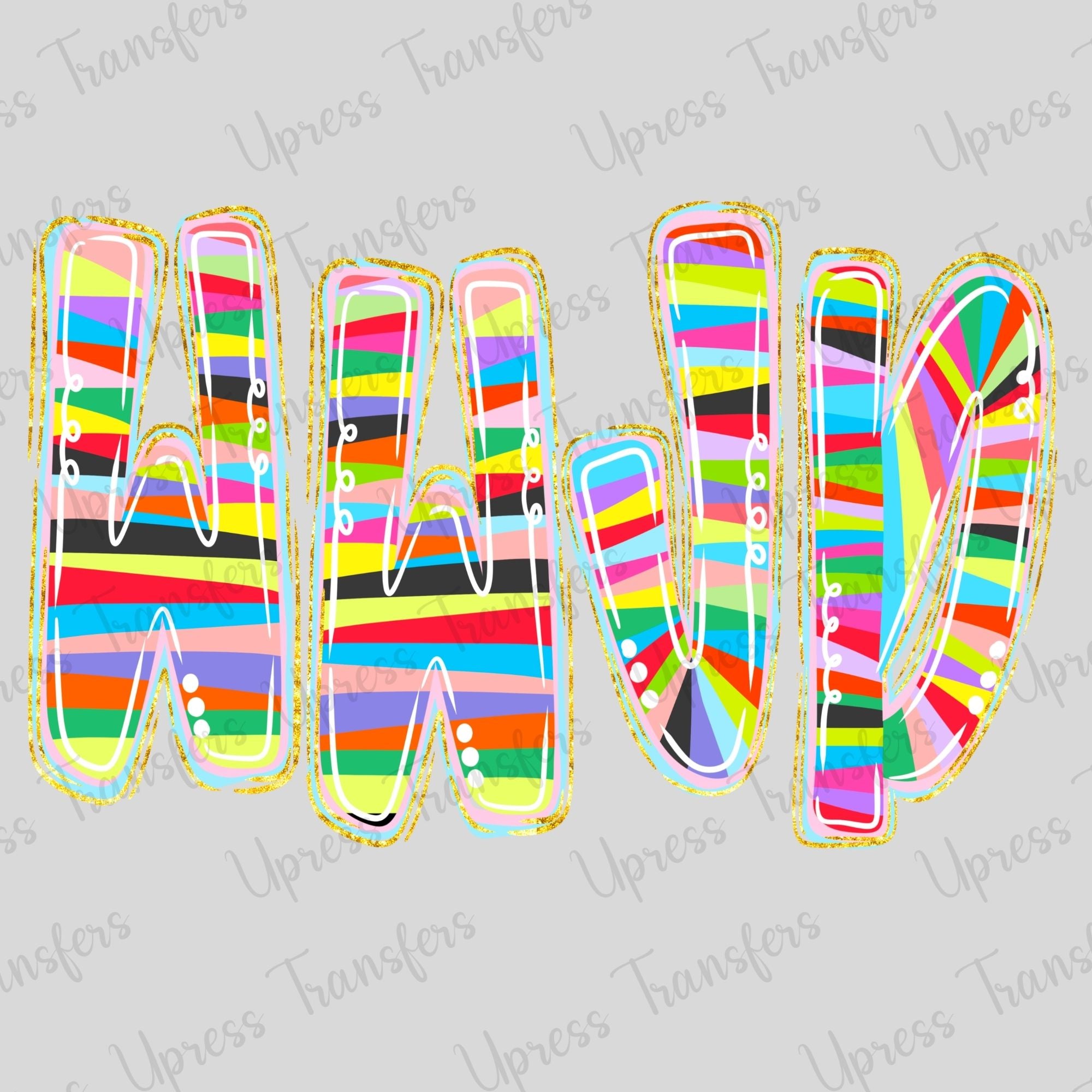 Muti Stripes WWJD