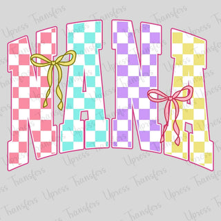 Nana Checkered Colorful Bows