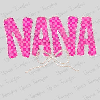 Nana Pearled Checkered