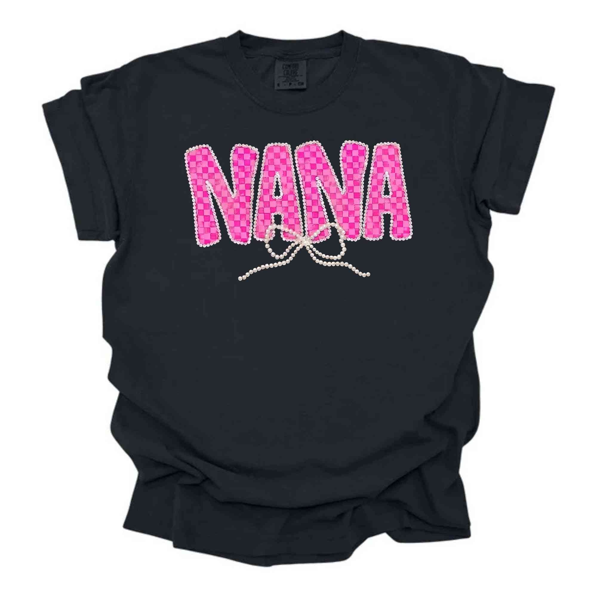 Nana Pearled Checkered
