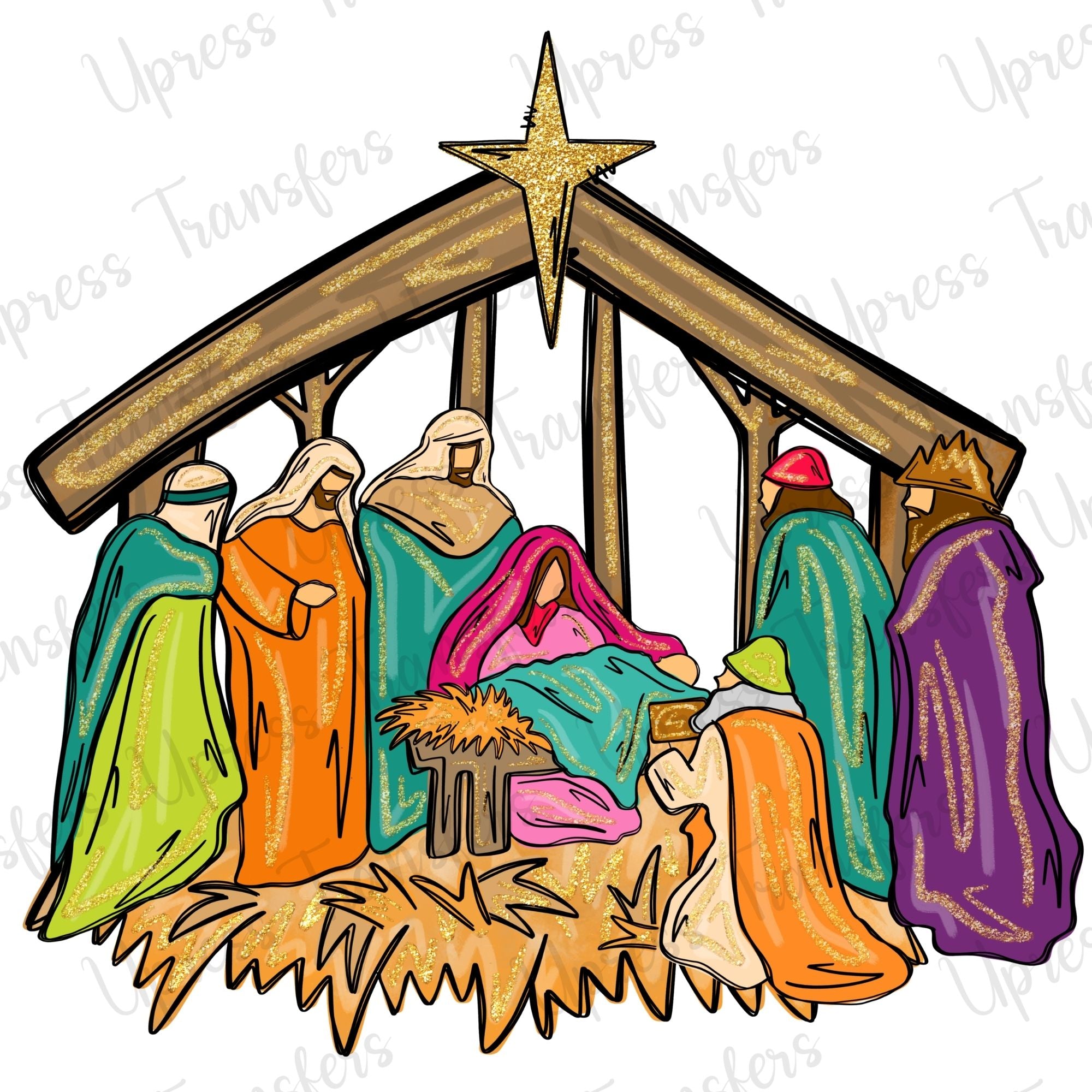 Nativity Glitter Peek
