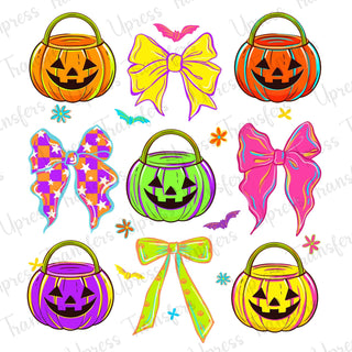 Neon Baskets and Bows