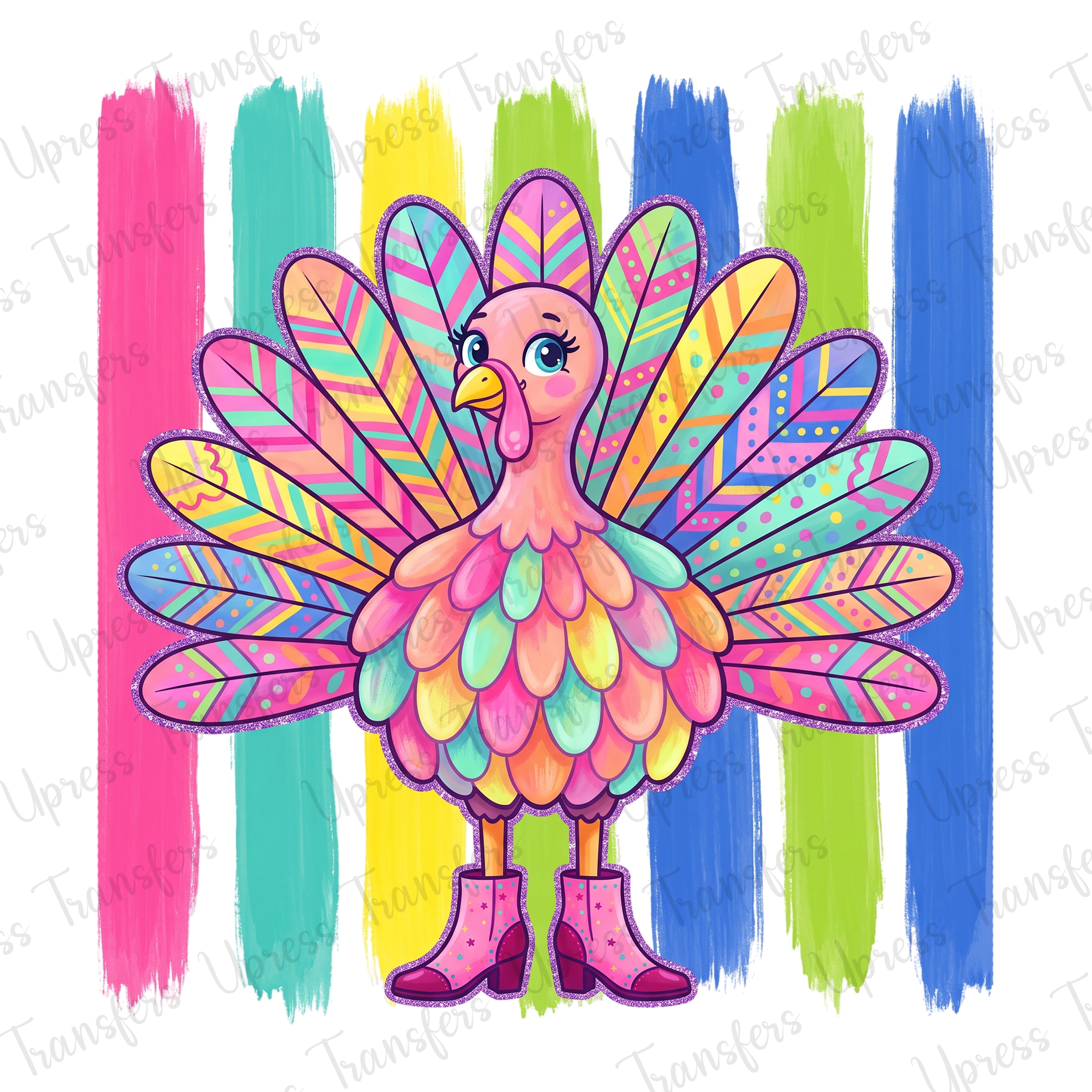 Neon Bright Turkey