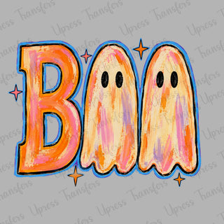 Neon Brushstroke Boo