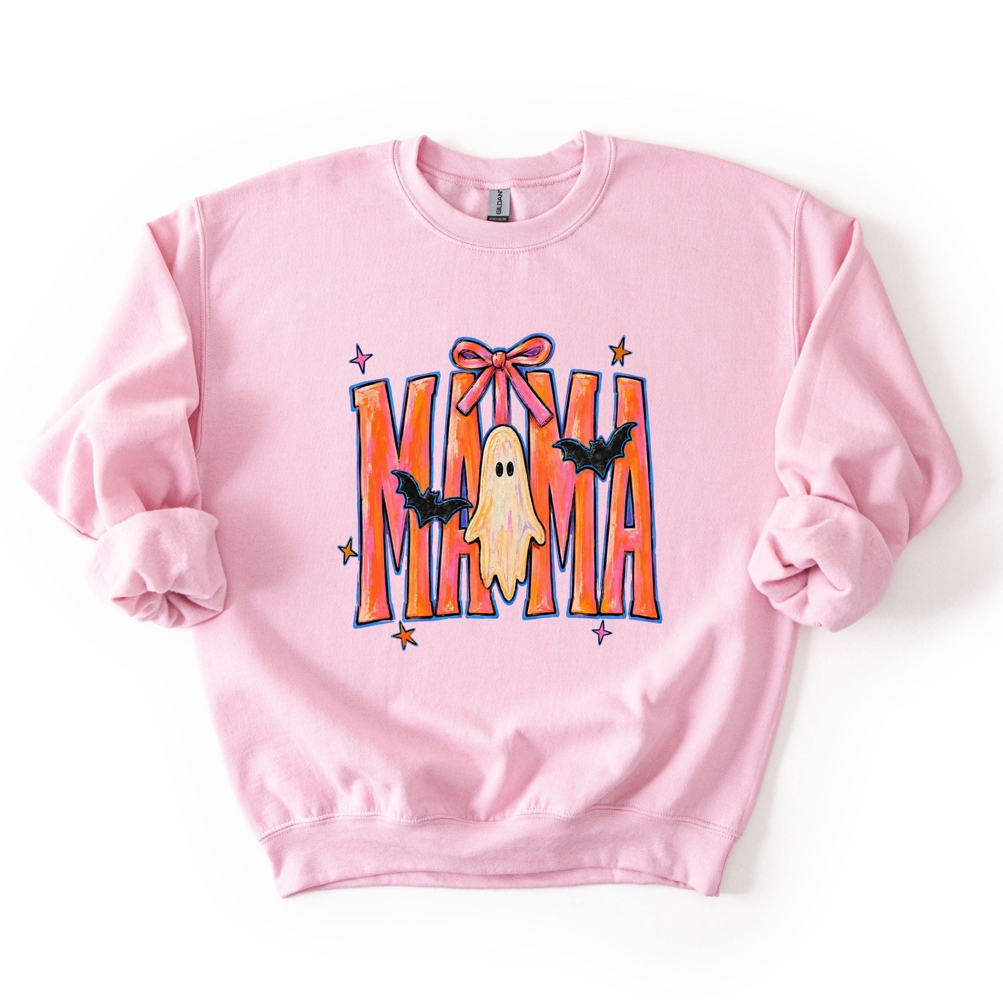 Neon Brushstroke Ghost Mama