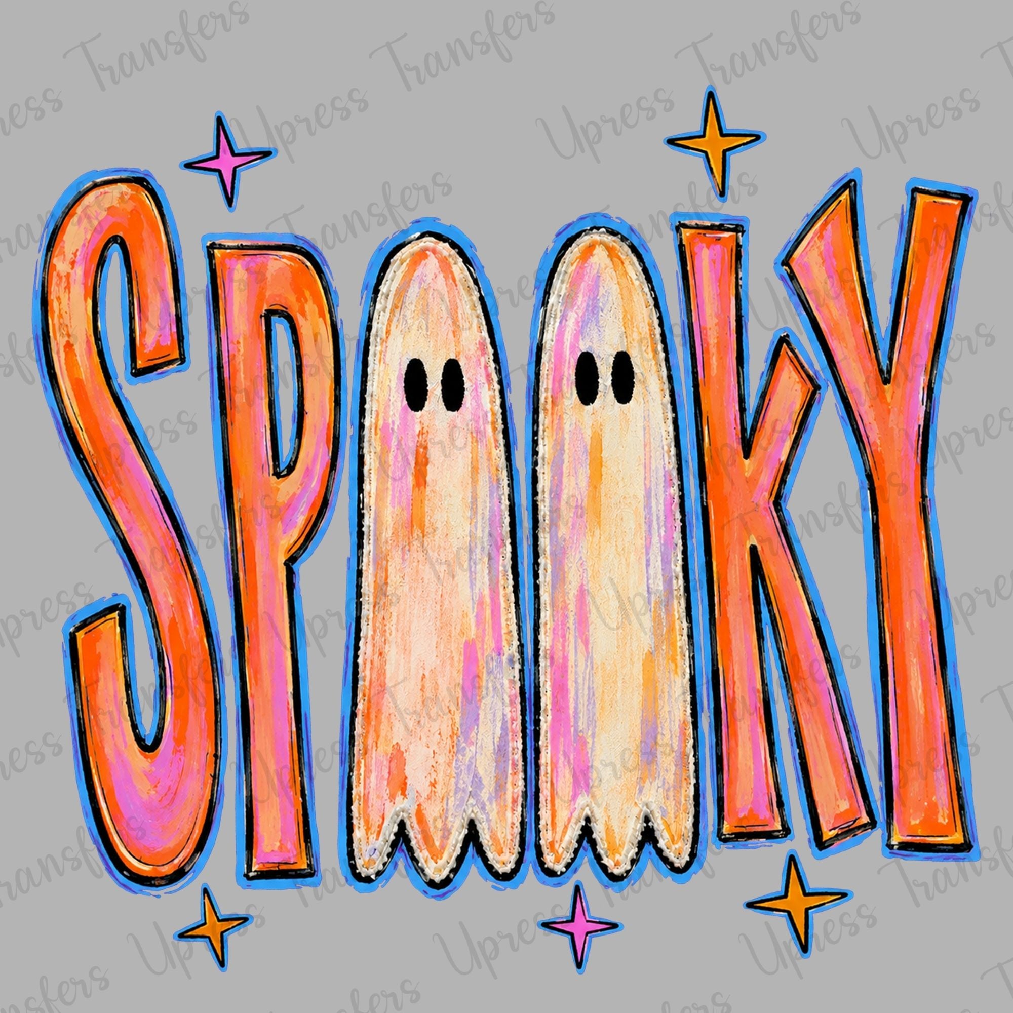 Neon Brushstroke Spooky