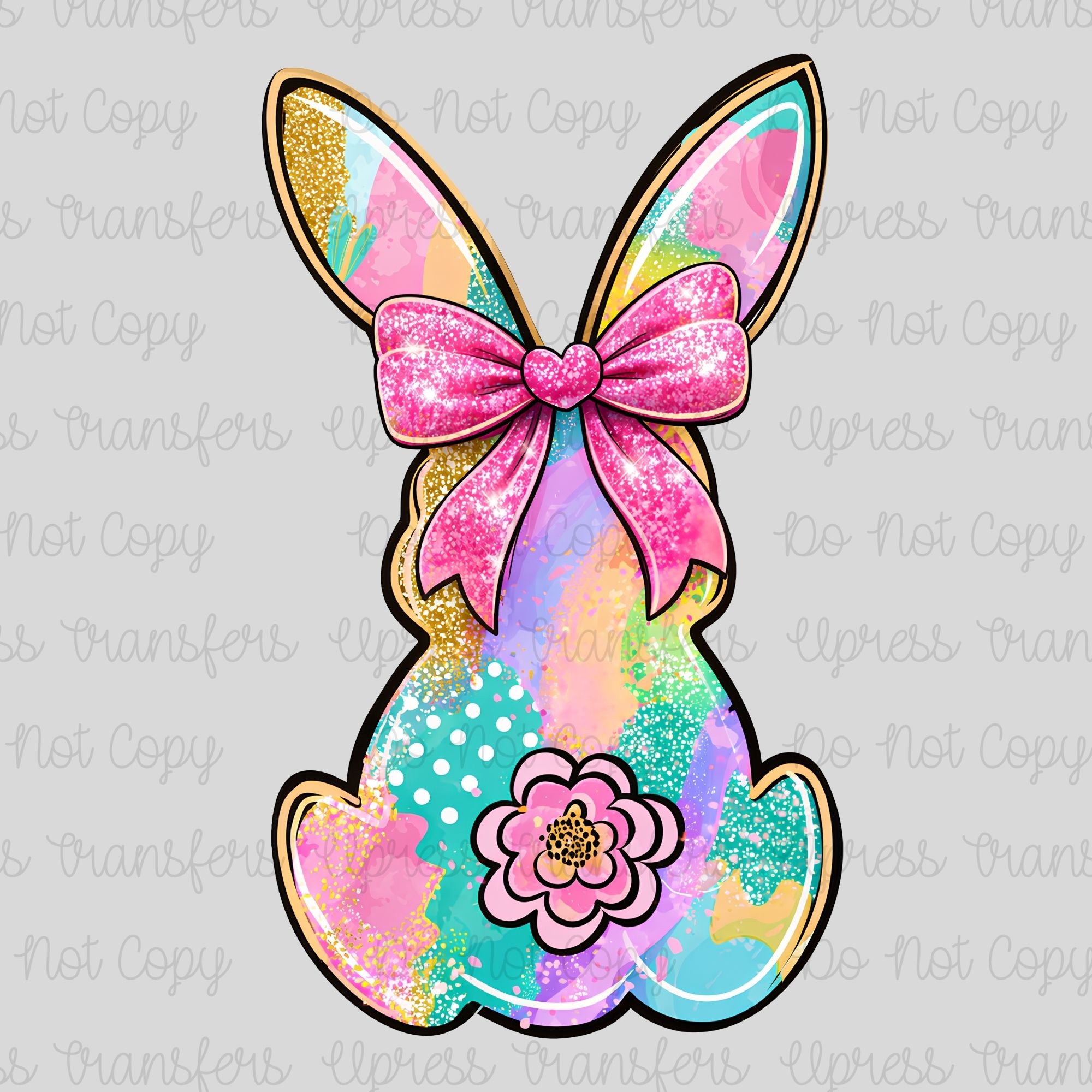 Neon Bunny Outline