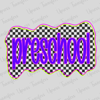 Neon Checkered Preschool